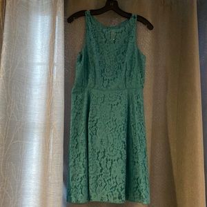 Loft blue lace dress